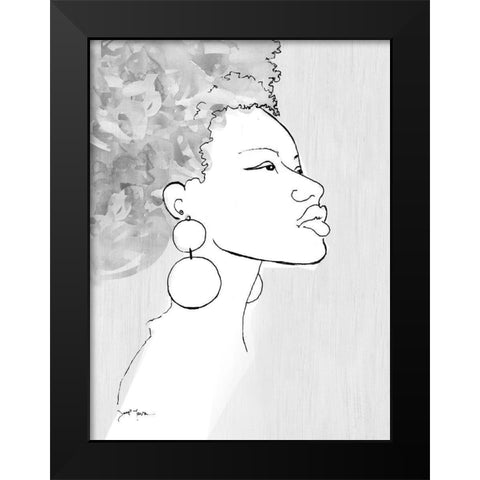 Born This Way Black Modern Wood Framed Art Print by Tava Studios