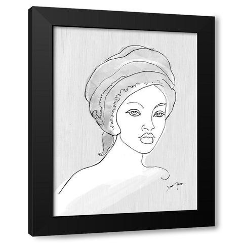 Run The World Black Modern Wood Framed Art Print by Tava Studios