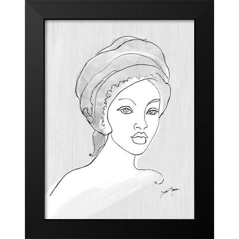 Run The World Black Modern Wood Framed Art Print by Tava Studios