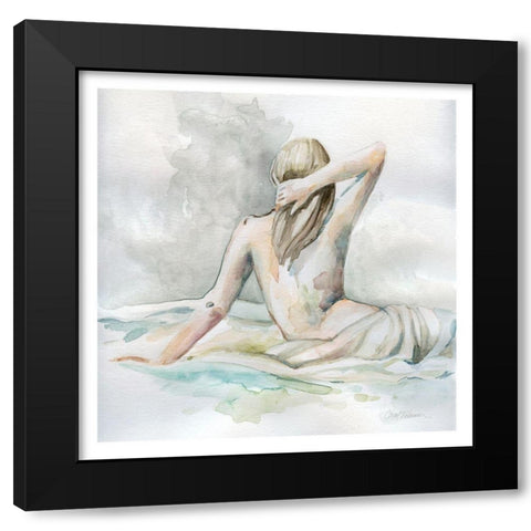 Serene Morning Black Modern Wood Framed Art Print by Robinson, Carol