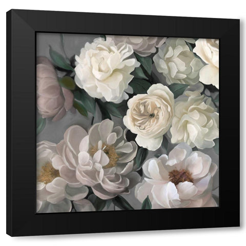 Garden Glory Black Modern Wood Framed Art Print with Double Matting by Robinson, Carol