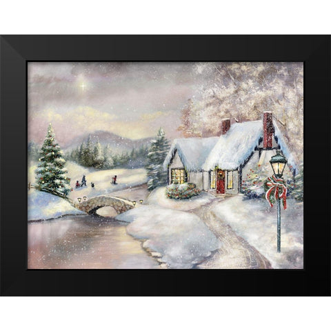 Twilight Magic Black Modern Wood Framed Art Print by Brooks, Donna