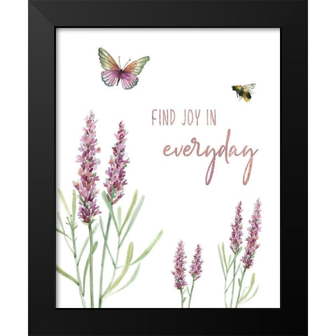 Find Joy Black Modern Wood Framed Art Print by Robinson, Carol