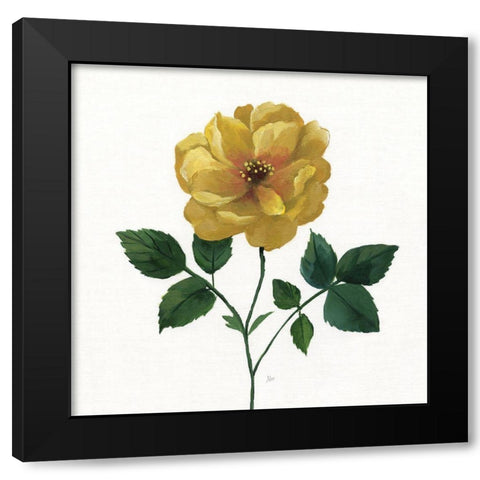 Simple Botanical III Black Modern Wood Framed Art Print with Double Matting by Nan