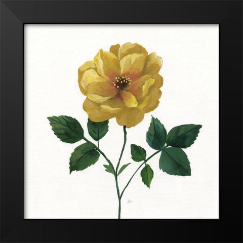 Simple Botanical III Black Modern Wood Framed Art Print by Nan