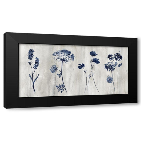 Indigo Row Black Modern Wood Framed Art Print with Double Matting by Knutsen, Conrad