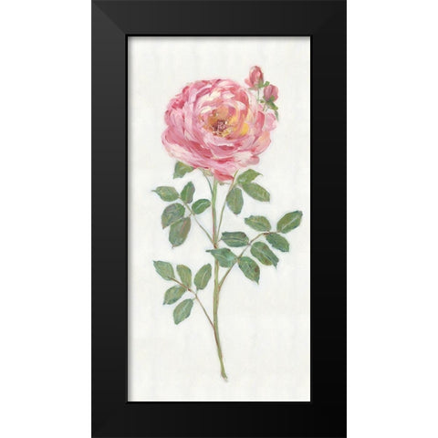 Single Stem I Black Modern Wood Framed Art Print by Swatland, Sally