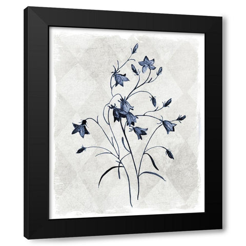 Harlequin Botanical II Black Modern Wood Framed Art Print with Double Matting by Robinson, Carol