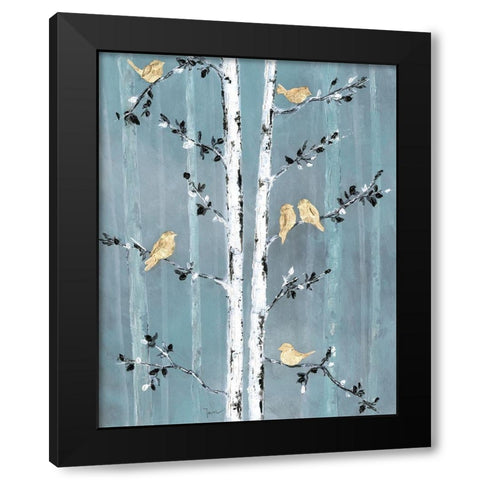 Sound of Spring Black Modern Wood Framed Art Print with Double Matting by Tava Studios