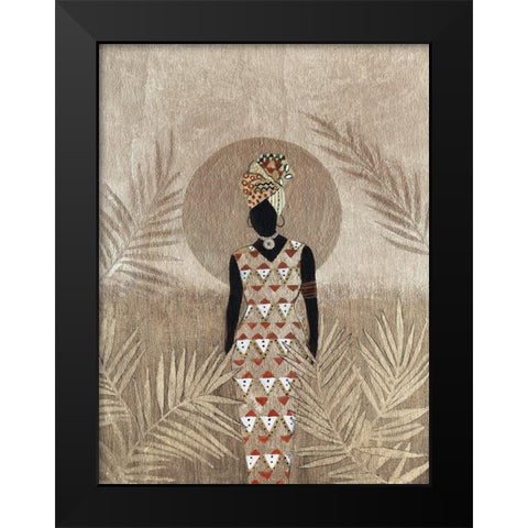 Luna Beauty I Black Modern Wood Framed Art Print by Tava Studios