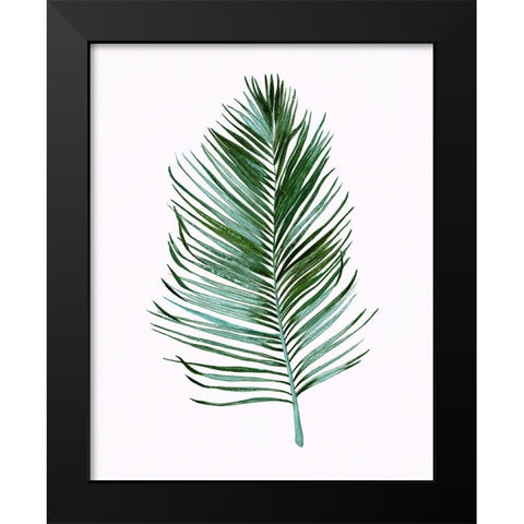 Sage Frond I Black Modern Wood Framed Art Print by Tava Studios