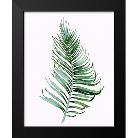 Sage Frond II Black Modern Wood Framed Art Print by Tava Studios