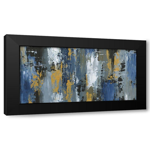 Abstract Play Black Modern Wood Framed Art Print by Nan