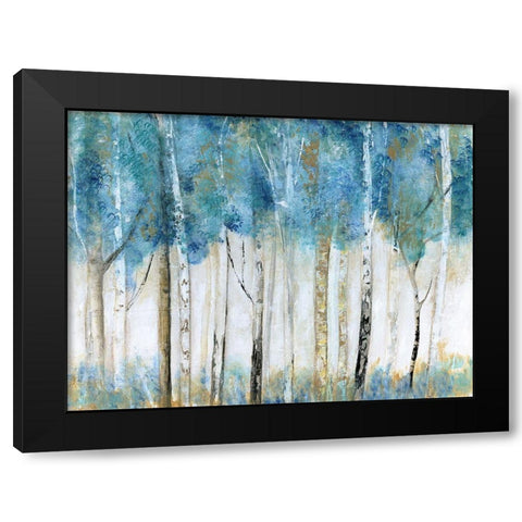 Magical Wood Black Modern Wood Framed Art Print with Double Matting by Tava Studios