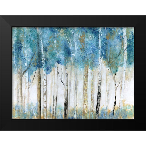 Magical Wood Black Modern Wood Framed Art Print by Tava Studios