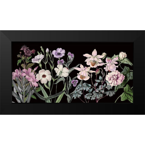 Garden Array Black Modern Wood Framed Art Print by Jill, Susan
