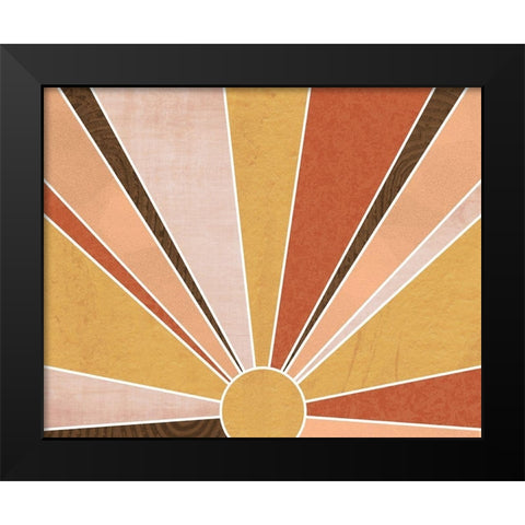 Sedona Sunrise Black Modern Wood Framed Art Print by Santiago, Daniela