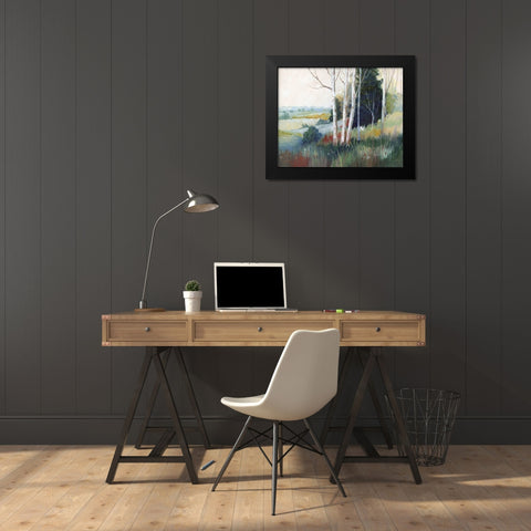 Aspen Ridge Black Modern Wood Framed Art Print by Nan