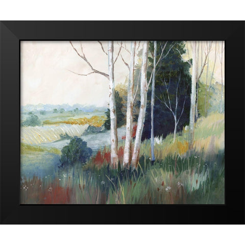 Aspen Ridge Black Modern Wood Framed Art Print by Nan