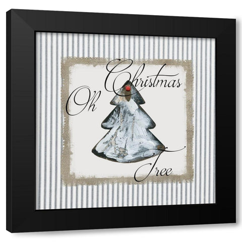 Oh Christmas Tree Black Modern Wood Framed Art Print by Robinson, Carol