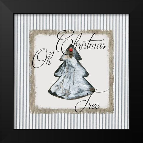 Oh Christmas Tree Black Modern Wood Framed Art Print by Robinson, Carol