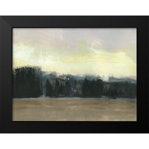 Mountain Frost Black Modern Wood Framed Art Print by Jill, Susan