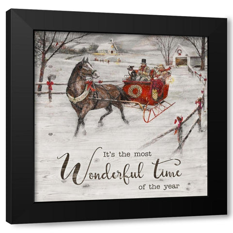 Most Wonderful Time Black Modern Wood Framed Art Print by Manning, Ruane