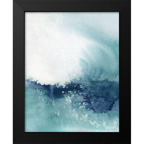 Wispy Waves II Black Modern Wood Framed Art Print by Robinson, Carol