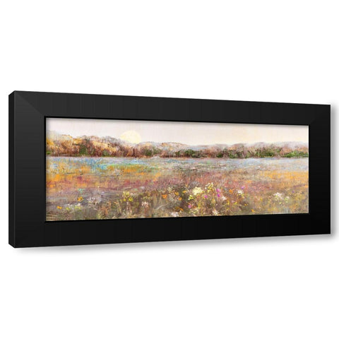 Meadow Sunrise Black Modern Wood Framed Art Print by Swatland, Sally