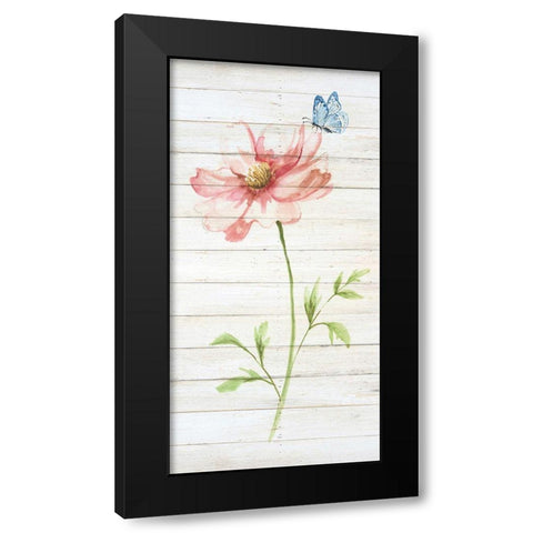 Soft Botanical II Black Modern Wood Framed Art Print with Double Matting by Nan
