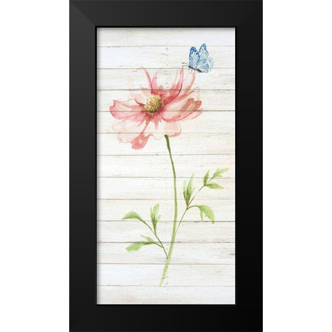 Soft Botanical II Black Modern Wood Framed Art Print by Nan