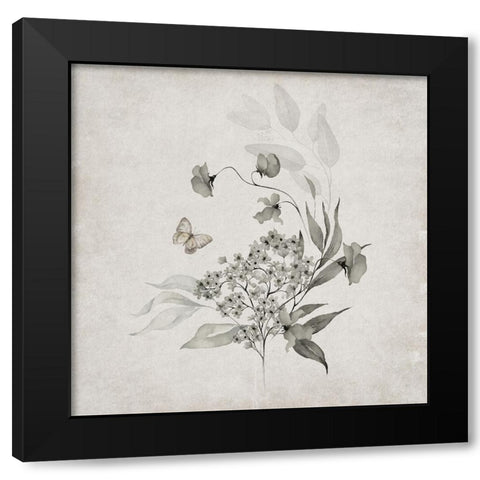 Vintage Arrangement I Black Modern Wood Framed Art Print with Double Matting by Jill, Susan