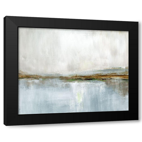 Autumn Coast Black Modern Wood Framed Art Print by Nan
