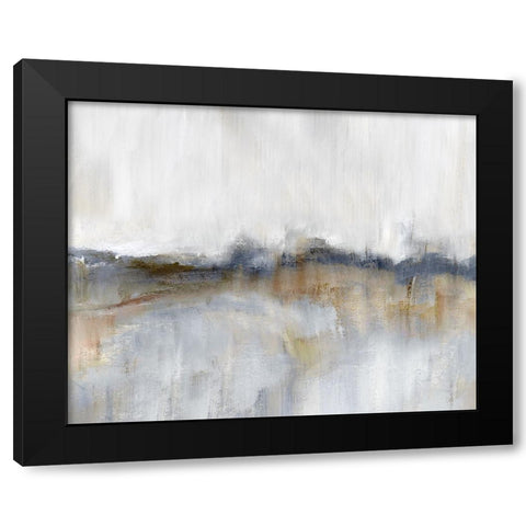 Autumnal Tide Black Modern Wood Framed Art Print by Nan