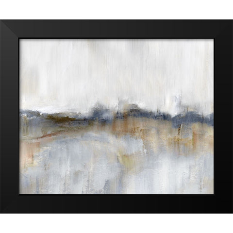 Autumnal Tide Black Modern Wood Framed Art Print by Nan