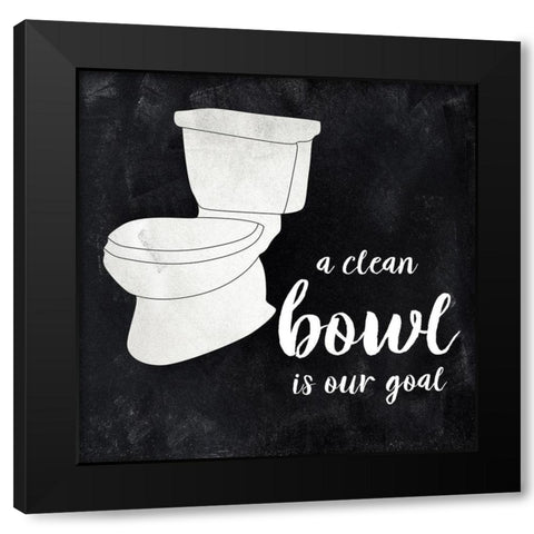 A Clean Bowl Black Modern Wood Framed Art Print by CAD Designs