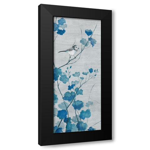 Blue Spring Song I Black Modern Wood Framed Art Print by Tava Studios