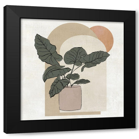 Santa Fe Evening I Black Modern Wood Framed Art Print with Double Matting by Tava Studios