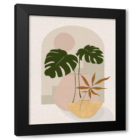 Simple Nature Sunset I Black Modern Wood Framed Art Print by Tava Studios