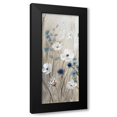 Touch of Blue Spring I Black Modern Wood Framed Art Print with Double Matting by Nan