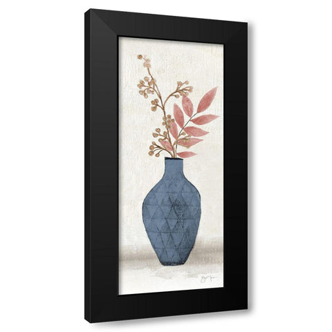 Blush Meadow Picks I Black Modern Wood Framed Art Print by Tava Studios