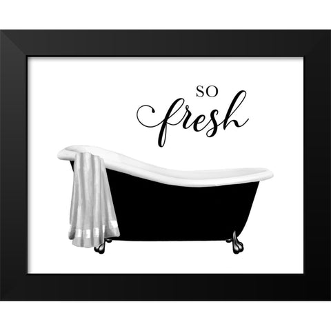 So Fresh Black Modern Wood Framed Art Print by Knutsen, Conrad