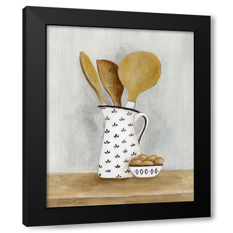 Cottage Kitchen II Black Modern Wood Framed Art Print by Tava Studios