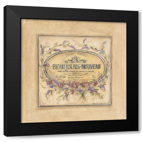 Beaujolais Nouveau Black Modern Wood Framed Art Print by McRostie, Kate