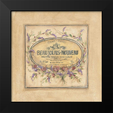 Beaujolais Nouveau Black Modern Wood Framed Art Print by McRostie, Kate