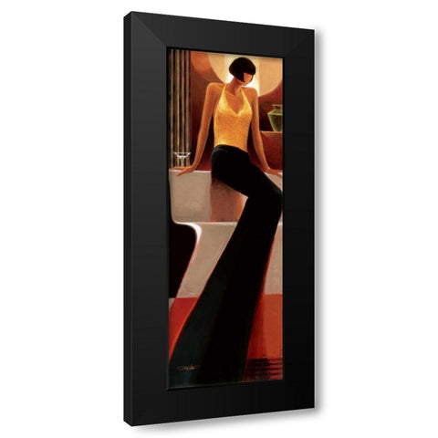 Mystique Black Modern Wood Framed Art Print by Mallett, Keith