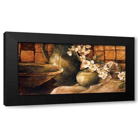 Tiled Still Life I Black Modern Wood Framed Art Print with Double Matting by Thompson, Linda