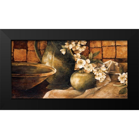 Tiled Still Life I Black Modern Wood Framed Art Print by Thompson, Linda