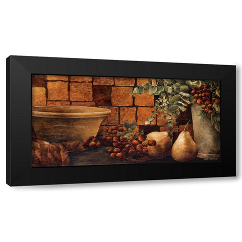 Tiled Still Life II Black Modern Wood Framed Art Print with Double Matting by Thompson, Linda