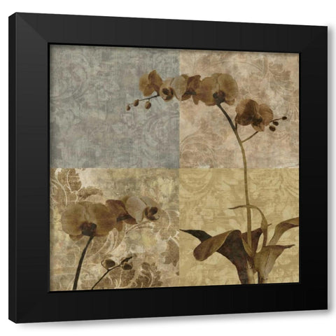 Heirloom II Black Modern Wood Framed Art Print with Double Matting by Mallett, Keith